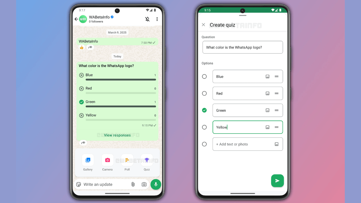 WhatsApp Channel Quiz Feature Spotted in Development, Could Launch Soon