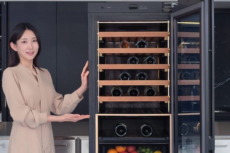 Samsung made a booze fridge with an AI eye to take care of your fancy wine