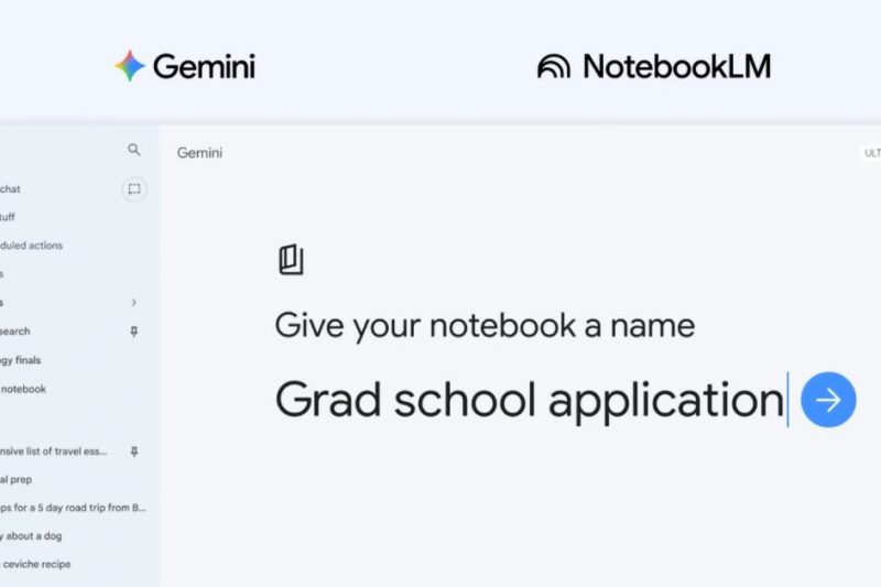 Gemini app rolling out ‘notebooks’ to organize chats & files, integrates with…