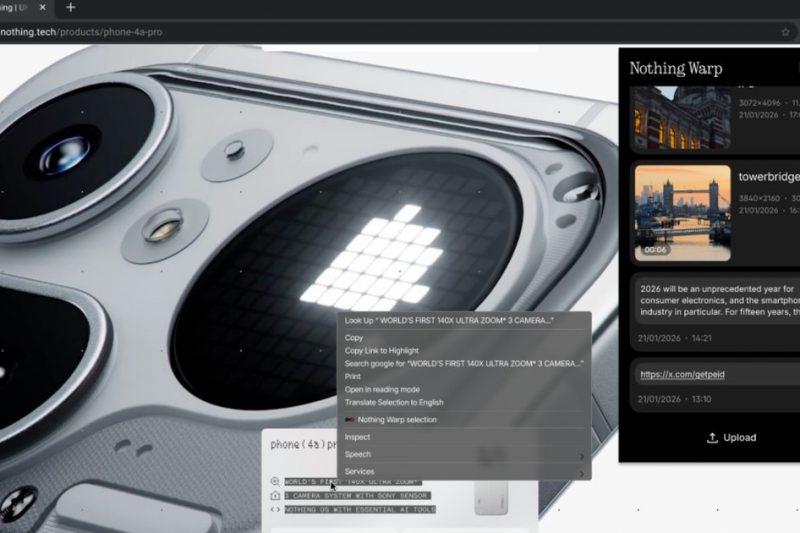 Nothing Warp is back, but you’ll need to jump through hoops to actually use it