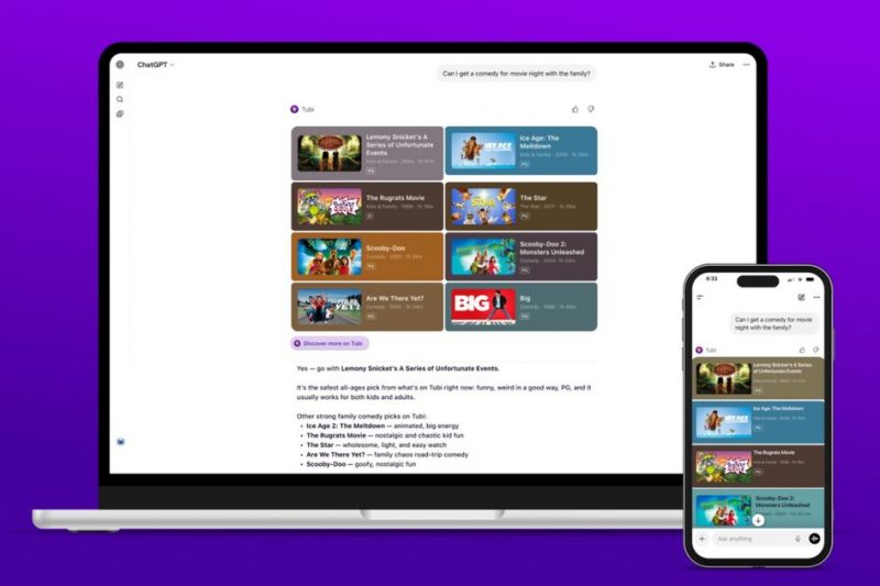 You can now ask ChatGPT to find your next movie or TV show on Tubi