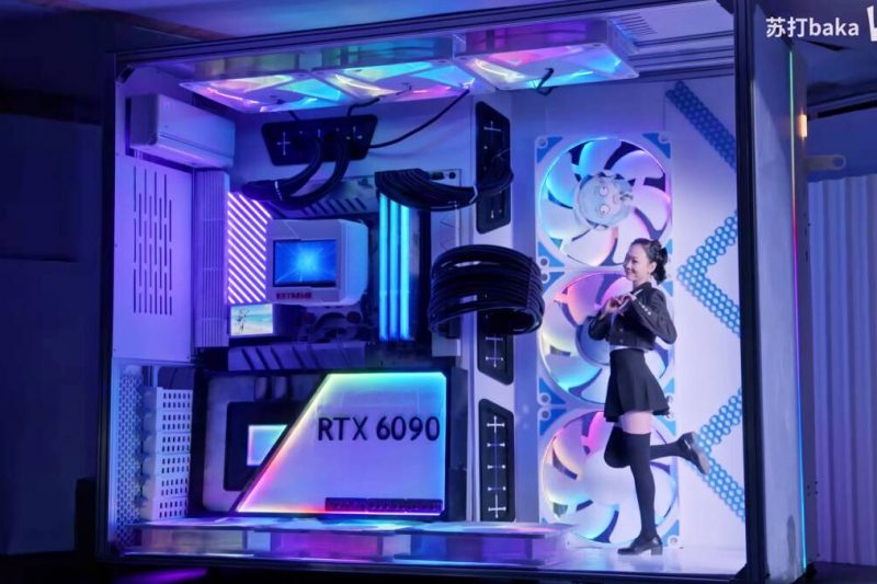 Someone made a gaming PC so big you can live in it, and yes, it actually plays games