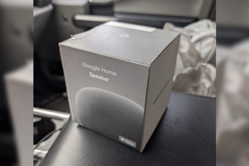 Someone got a Google Home Speaker early, and the big downside is a fixed power cable