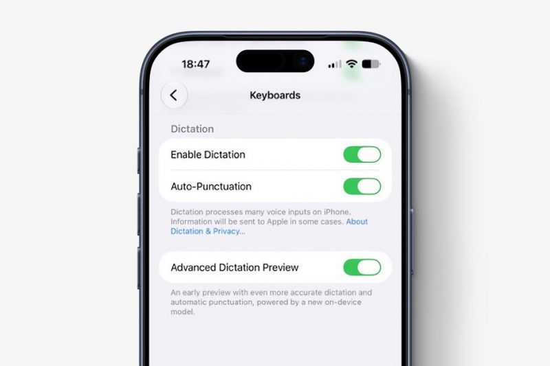 The new dictation feature is off-by-default in iOS 27 beta 1, here’s how to turn it…