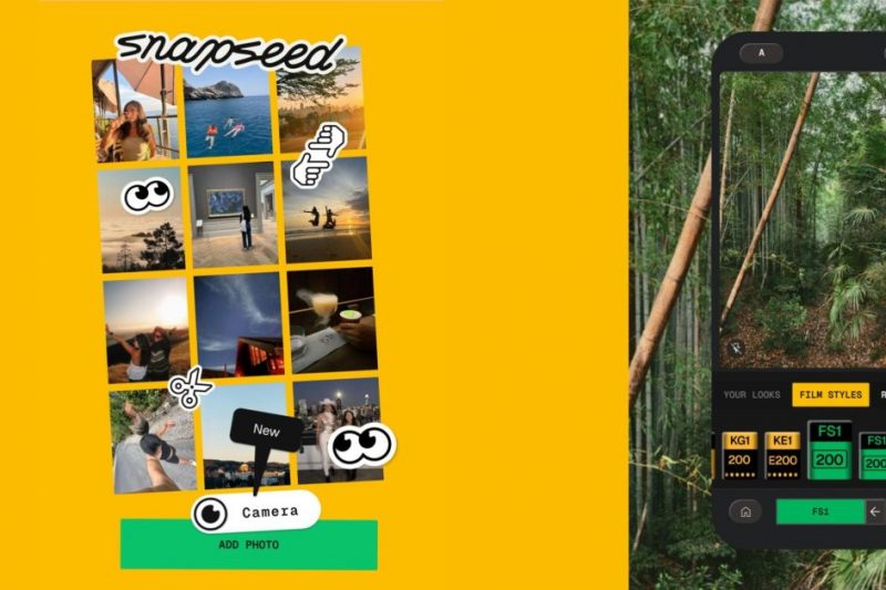 Snapseed Camera on Android adds grid lines & levels